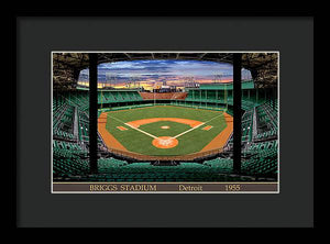 Briggs Stadium 1955 - Framed Print