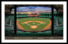 Load image into Gallery viewer, Briggs Stadium 1955 - Framed Print
