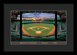 Briggs Stadium 1955 - Framed Print