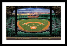 Load image into Gallery viewer, Briggs Stadium 1955 - Framed Print
