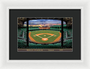 Briggs Stadium 1955 - Framed Print