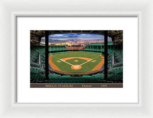 Briggs Stadium 1955 - Framed Print