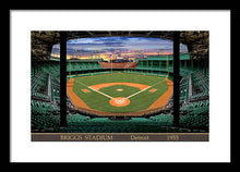 Load image into Gallery viewer, Briggs Stadium 1955 - Framed Print
