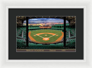 Briggs Stadium 1955 - Framed Print