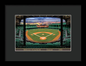 Briggs Stadium 1955 - Framed Print