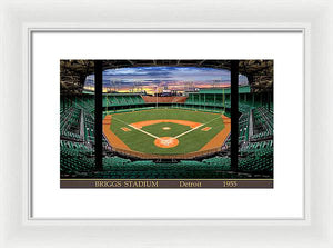 Briggs Stadium 1955 - Framed Print