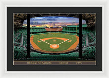 Load image into Gallery viewer, Briggs Stadium 1955 - Framed Print
