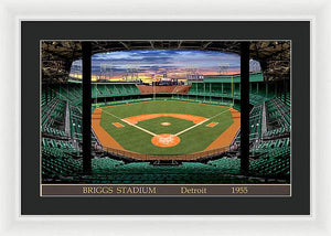 Briggs Stadium 1955 - Framed Print