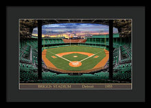 Load image into Gallery viewer, Briggs Stadium 1955 - Framed Print
