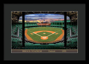 Briggs Stadium 1955 - Framed Print