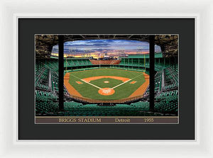 Briggs Stadium 1955 - Framed Print