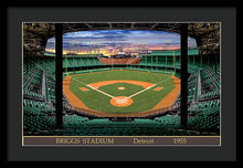 Load image into Gallery viewer, Briggs Stadium 1955 - Framed Print
