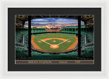 Load image into Gallery viewer, Briggs Stadium 1955 - Framed Print
