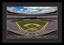 Load image into Gallery viewer, Busch Stadium 1967 - Framed Print
