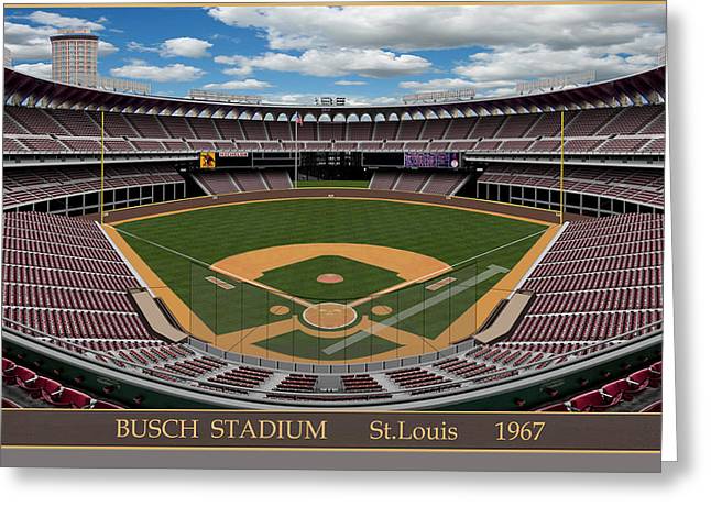 Busch Stadium 1967 - Greeting Card