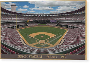 Busch Stadium 1967 - Wood Print