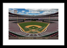 Load image into Gallery viewer, Busch Stadium 1967 - Framed Print
