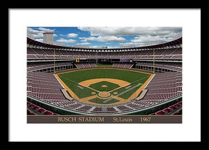 Busch Stadium 1967 - Framed Print