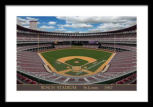 Busch Stadium 1967 - Framed Print