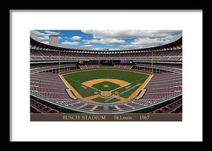 Busch Stadium 1967 - Framed Print