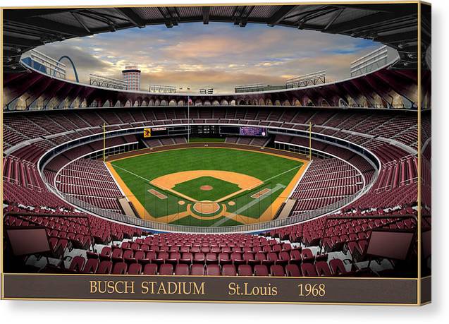 Busch Stadium 1968 - Canvas Print