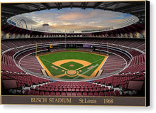 Load image into Gallery viewer, Busch Stadium 1968 - Canvas Print
