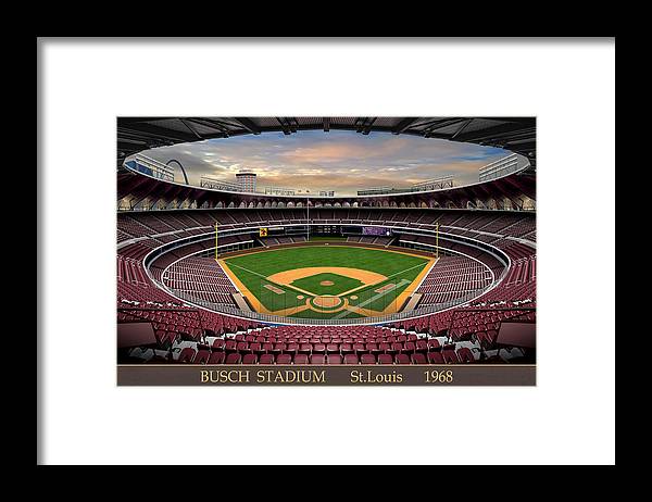 Busch Stadium 1968 - Framed Print