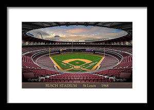 Busch Stadium 1968 - Framed Print