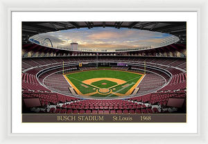 Busch Stadium 1968 - Framed Print