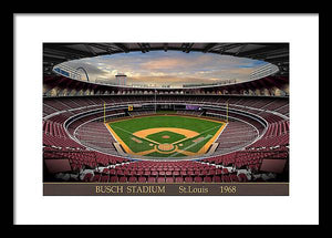 Busch Stadium 1968 - Framed Print