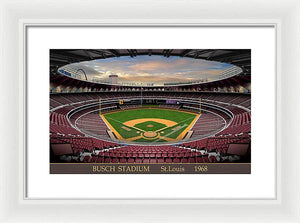 Busch Stadium 1968 - Framed Print