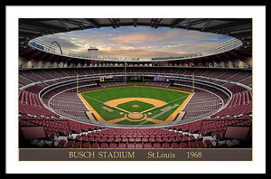 Busch Stadium 1968 - Framed Print