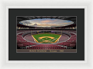 Busch Stadium 1968 - Framed Print