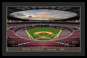 Busch Stadium 1968 - Framed Print