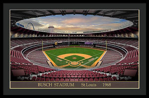 Busch Stadium 1968 - Framed Print