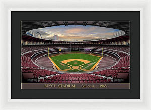 Busch Stadium 1968 - Framed Print