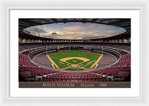 Busch Stadium 1968 - Framed Print