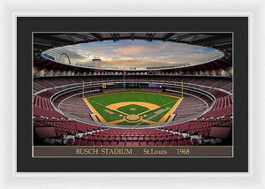 Busch Stadium 1968 - Framed Print