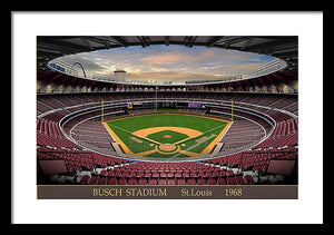 Busch Stadium 1968 - Framed Print