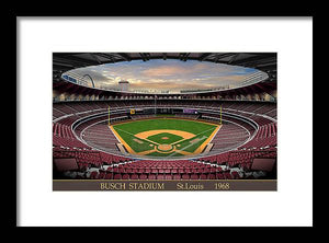 Busch Stadium 1968 - Framed Print