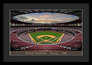 Busch Stadium 1968 - Framed Print