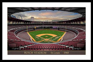 Busch Stadium 1968 - Framed Print