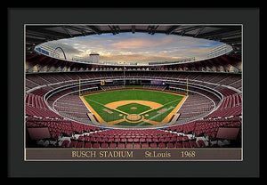 Busch Stadium 1968 - Framed Print