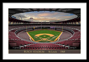 Busch Stadium 1968 - Framed Print