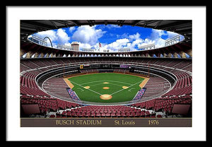 Busch Stadium 1976 - Framed Print