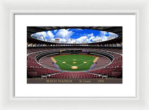 Busch Stadium 1976 - Framed Print