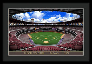 Busch Stadium 1976 - Framed Print