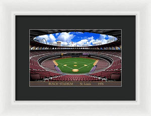 Busch Stadium 1976 - Framed Print