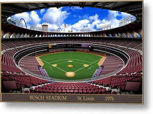 Busch Stadium 1976 - Metal Print