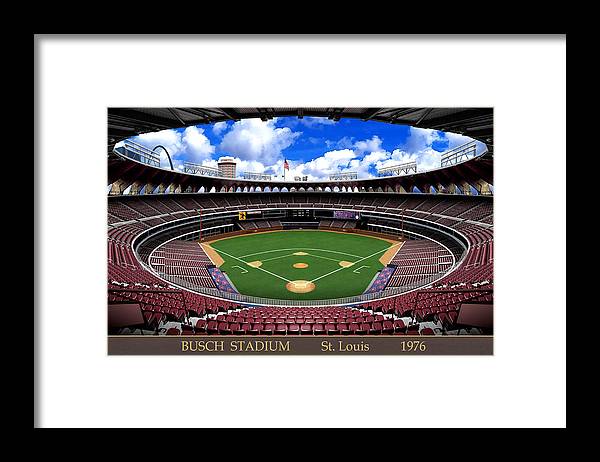 Busch Stadium 1976 - Framed Print